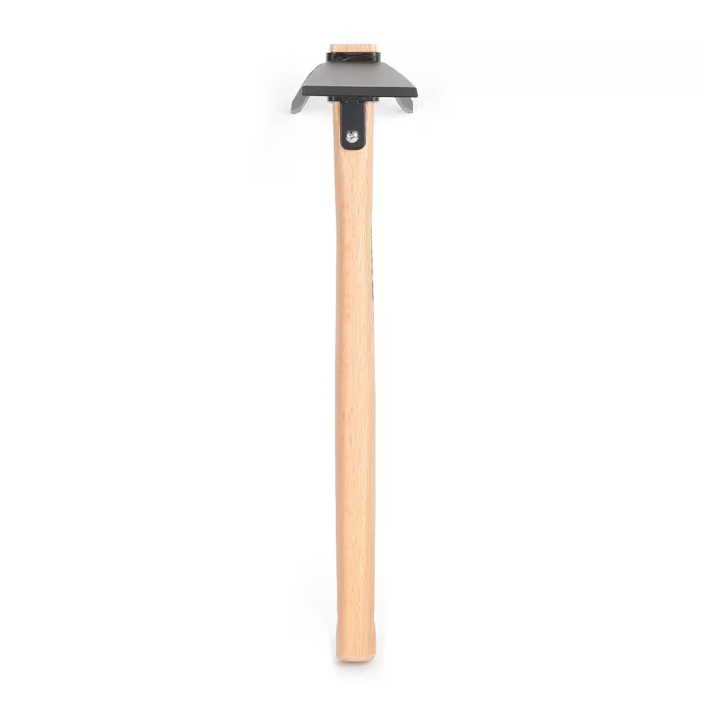 14-2/5 In. Wood Handle Digging Hoe/Cultivator Combo